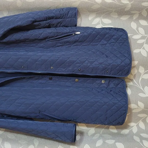 Coldwater Creek Women's Quilted Blue Coat size L