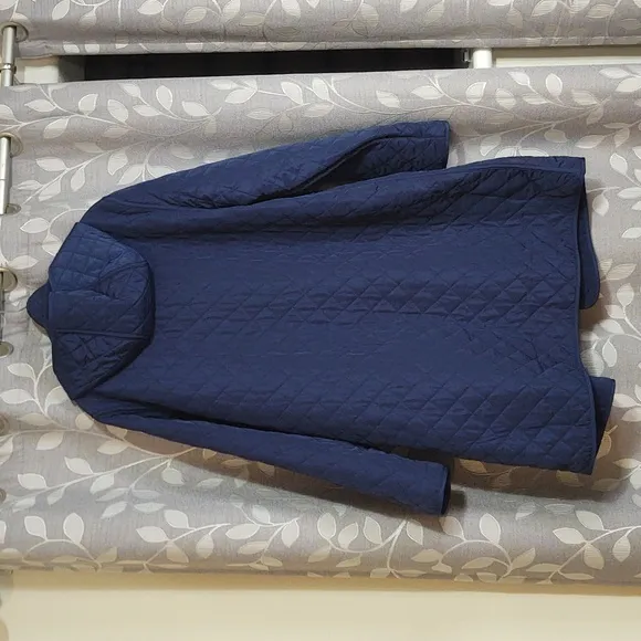 Coldwater Creek Women's Quilted Blue Coat size L