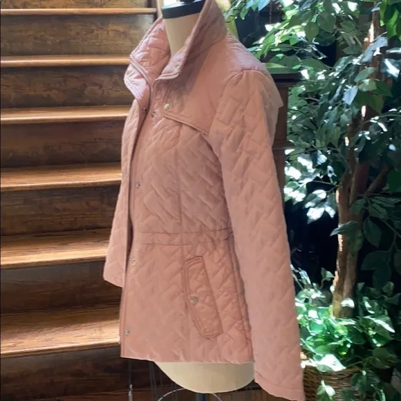 COLE Haan Beautiful signature quilted Gorpcore pink Giftable jacket SZ S