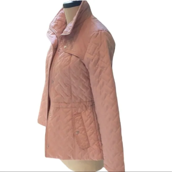 COLE Haan Beautiful signature quilted Gorpcore pink Giftable jacket SZ S