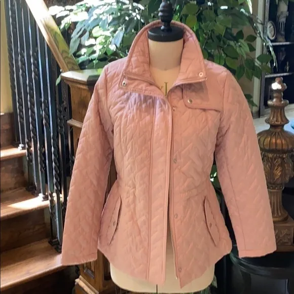 COLE Haan Beautiful signature quilted Gorpcore pink Giftable jacket SZ S