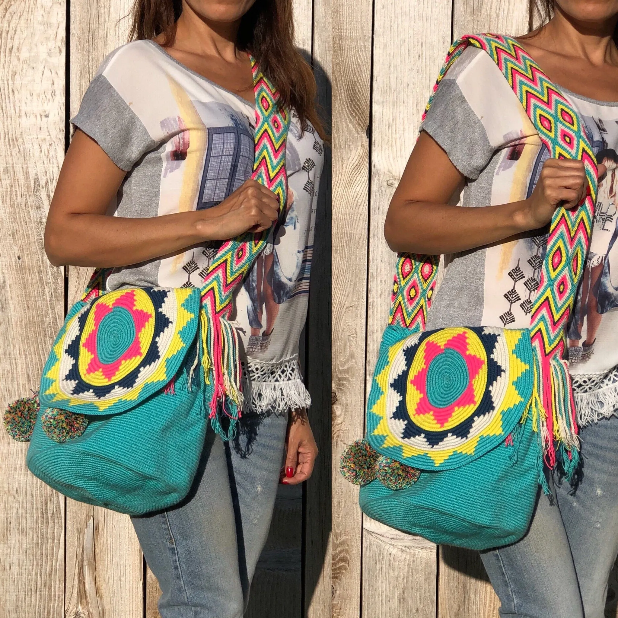 Colorful Crochet  Bags with Cover