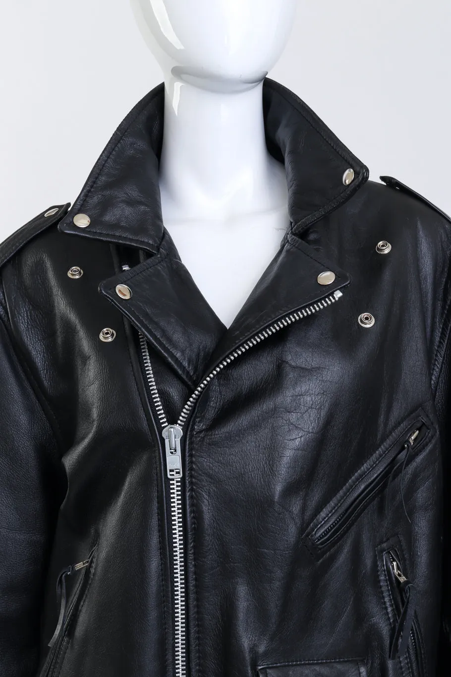 Custom Elvis Leather Biker Jacket