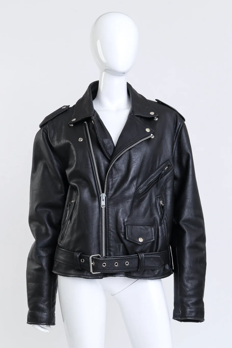 Custom Elvis Leather Biker Jacket