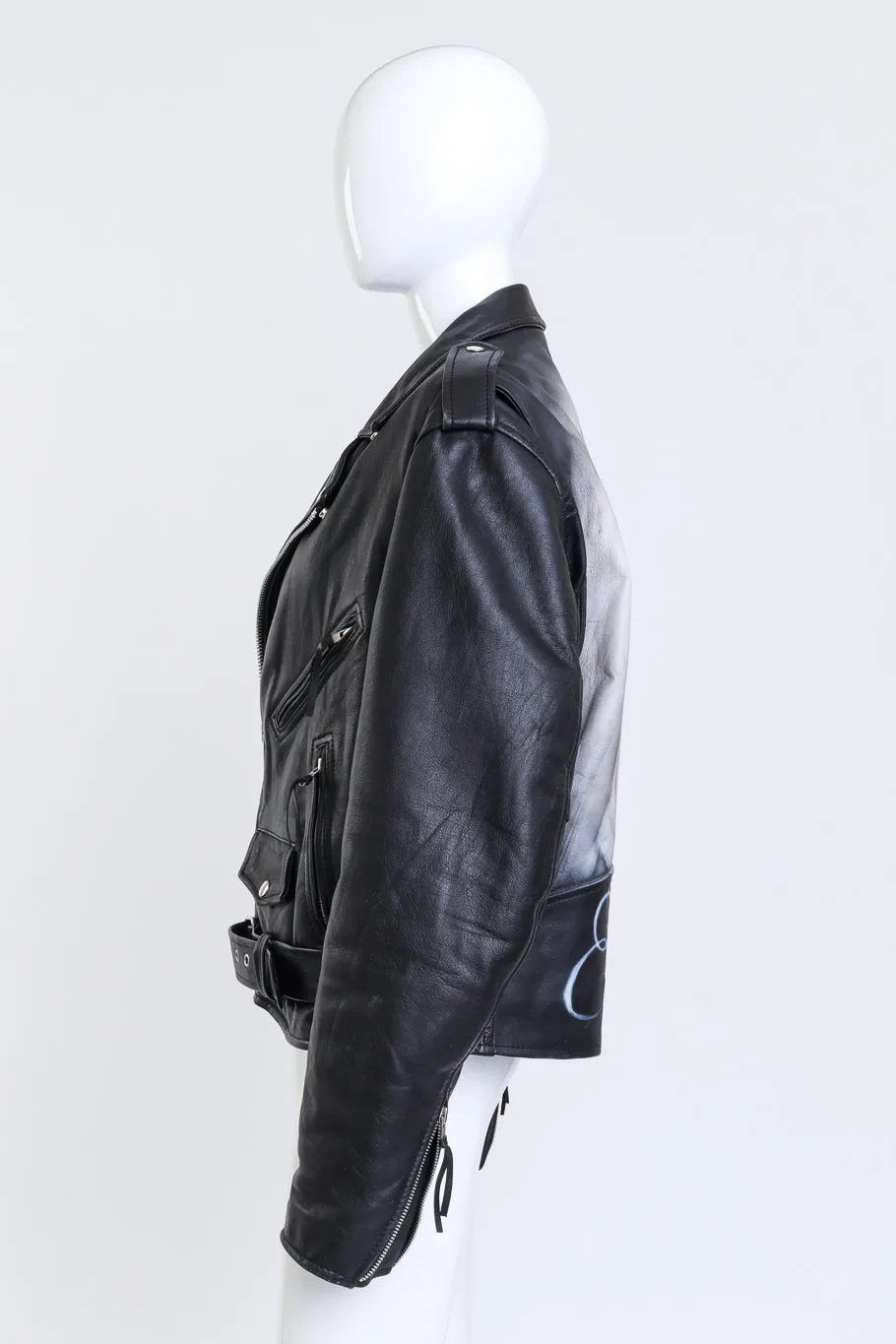 Custom Elvis Leather Biker Jacket
