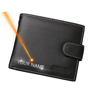 Cyflymder Leather Men Wallets Solid Sample Style Zipper Purse Man Card Horder Famous Brand Quality Male Wallet Name Engraving