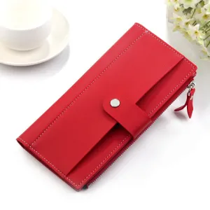 Cyflymder Luxury Brand Women Wallets Long Fashion Fastener Hasp PU Leather Wallet Female Purse Clutch Money Women Wallet Coin Purse