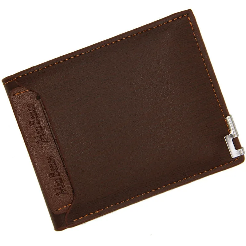 Cyflymder New Men's Wallet Leather Bifold Wallet Slim Fashion Credit Card/ID Holders And Inserts Coin Purses Luxury Business Wallet