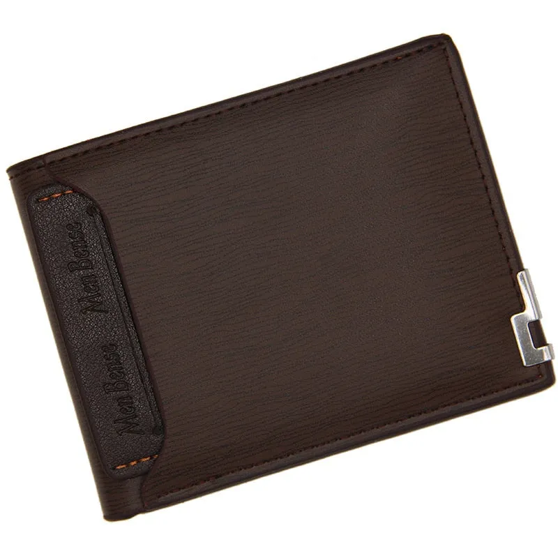 Cyflymder New Men's Wallet Leather Bifold Wallet Slim Fashion Credit Card/ID Holders And Inserts Coin Purses Luxury Business Wallet