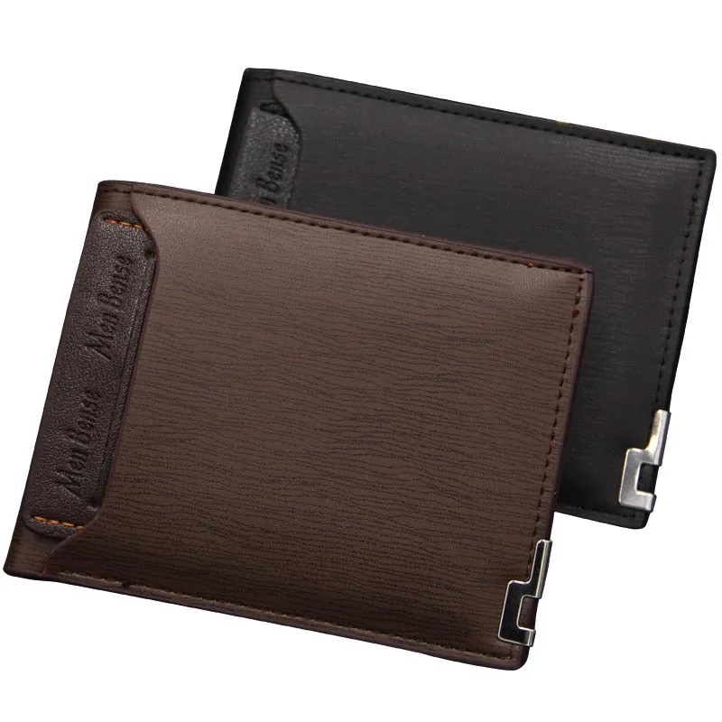 Cyflymder New Men's Wallet Leather Bifold Wallet Slim Fashion Credit Card/ID Holders And Inserts Coin Purses Luxury Business Wallet