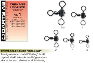 Darts Trevägs Lekande Rolling