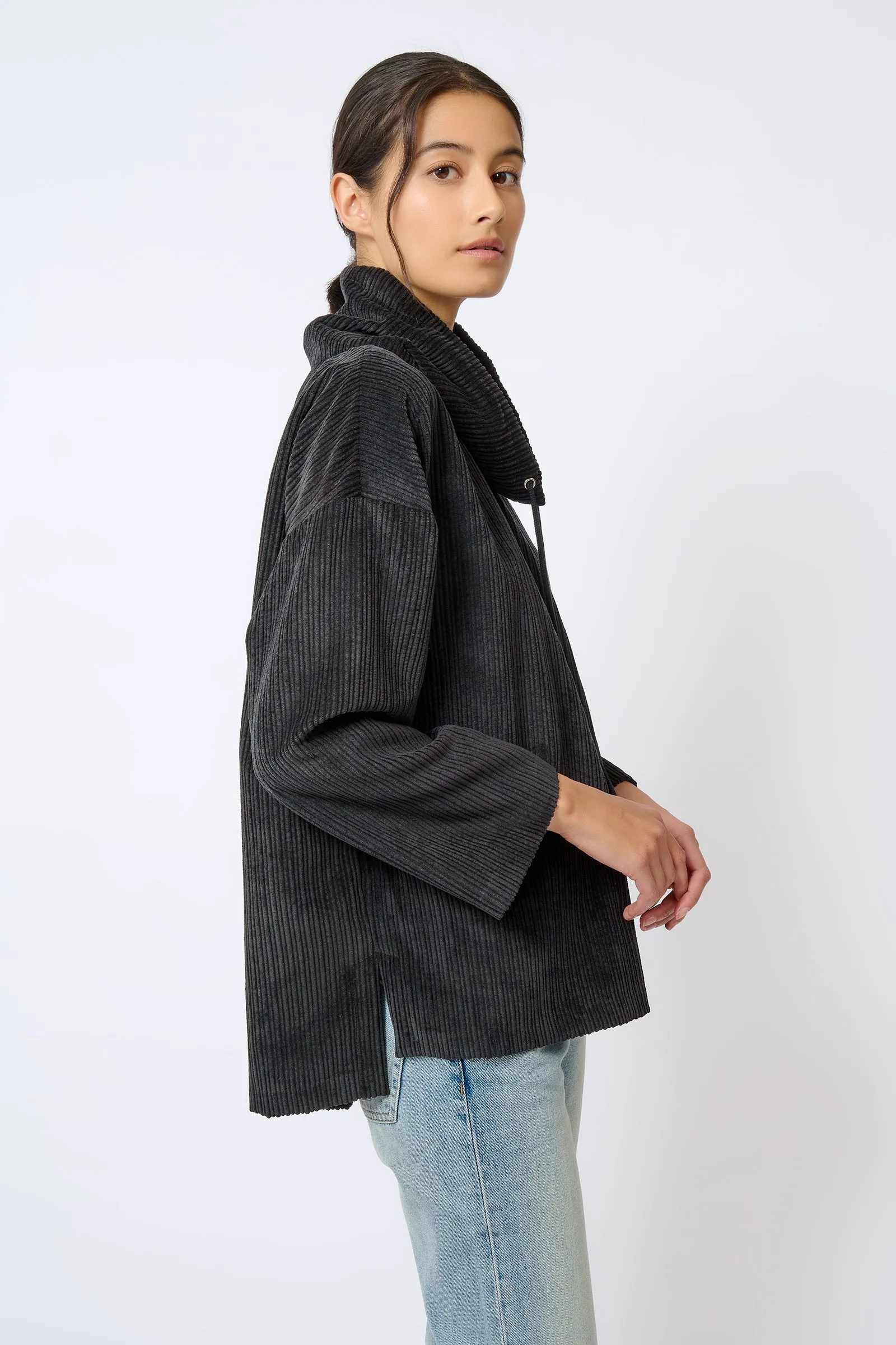 Debbie Drawstring Pullover - Black