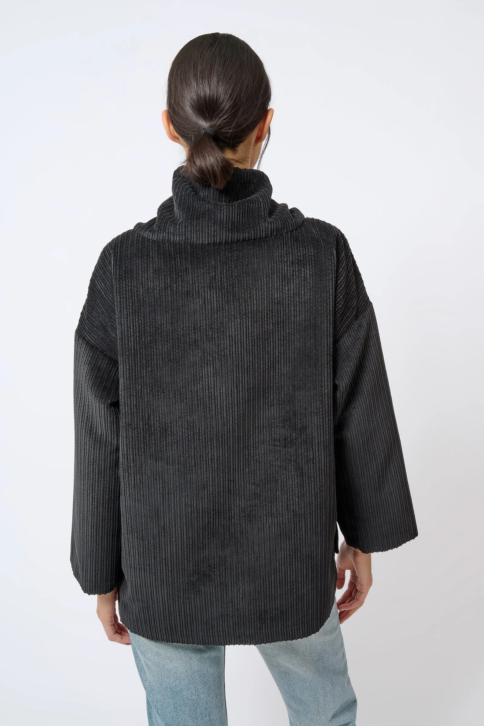 Debbie Drawstring Pullover - Black