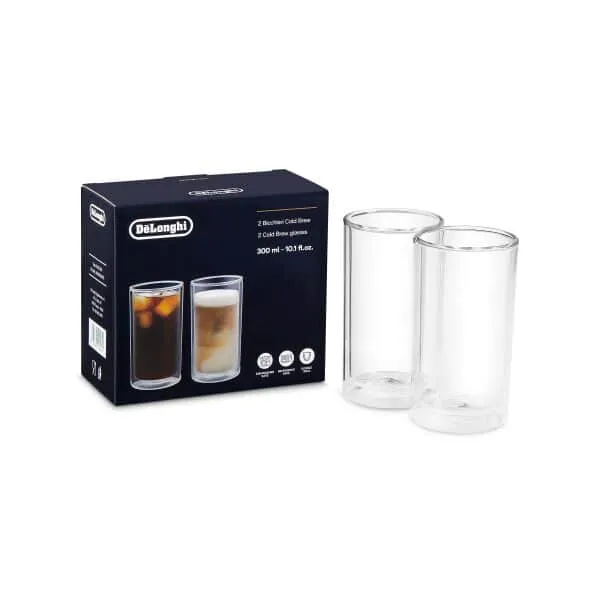 DeLonghi Double Wall Cold Brew Glass Large 300ml DLSC325 Set of 2
