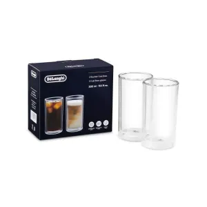 DeLonghi Double Wall Cold Brew Glass Large 300ml DLSC325 Set of 2