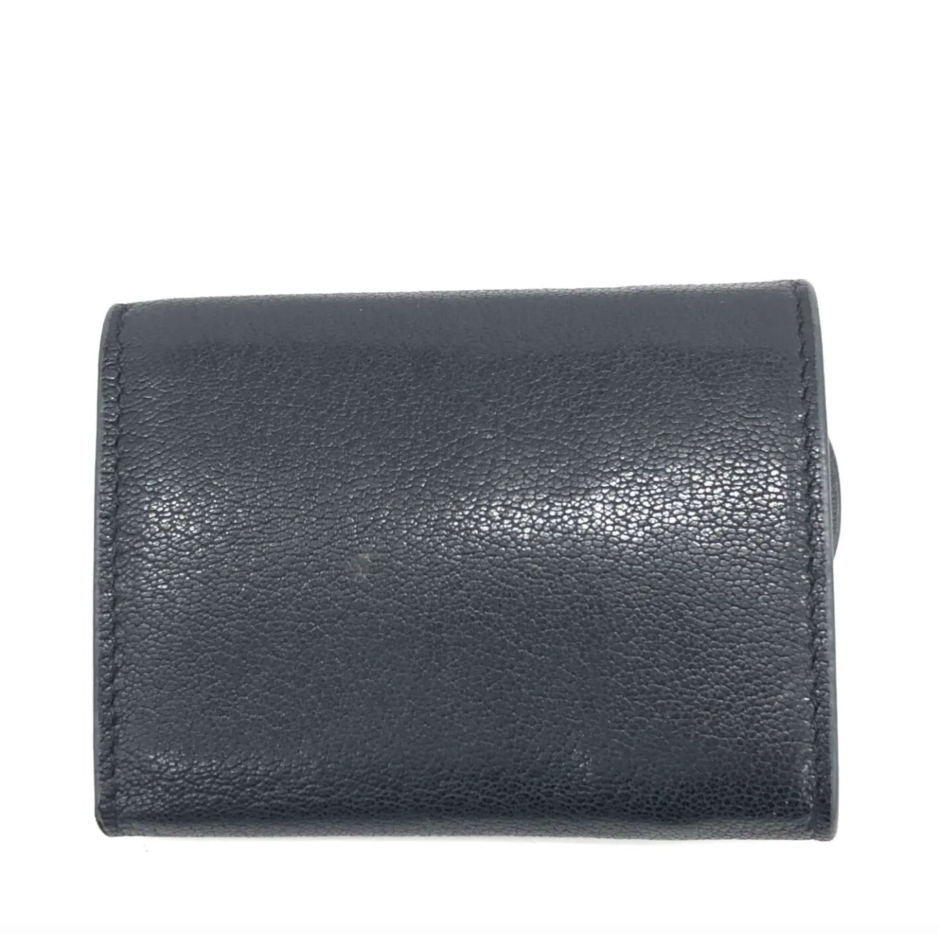 dior elegant black saddle leather wallet