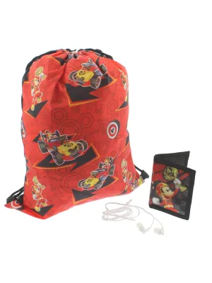 Disney Boys Girls Backpack Headphones and Coin Purse/Wallet Boxed Gift Set