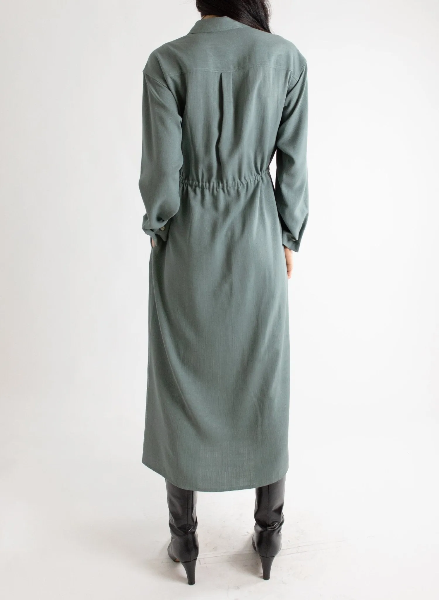 Domingo Drawstring Dress - Slate
