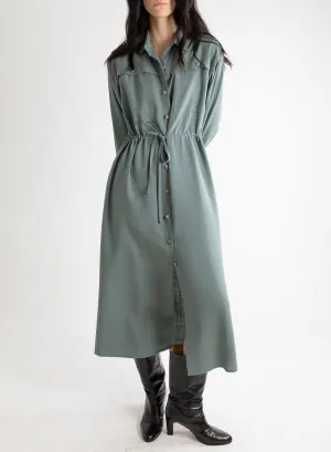 Domingo Drawstring Dress - Slate