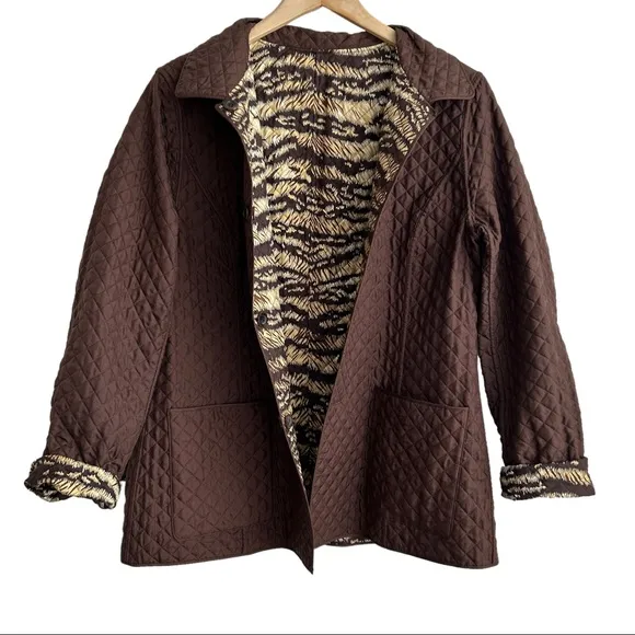 Don Caster Reversible Silk Quilted Jacket (14)