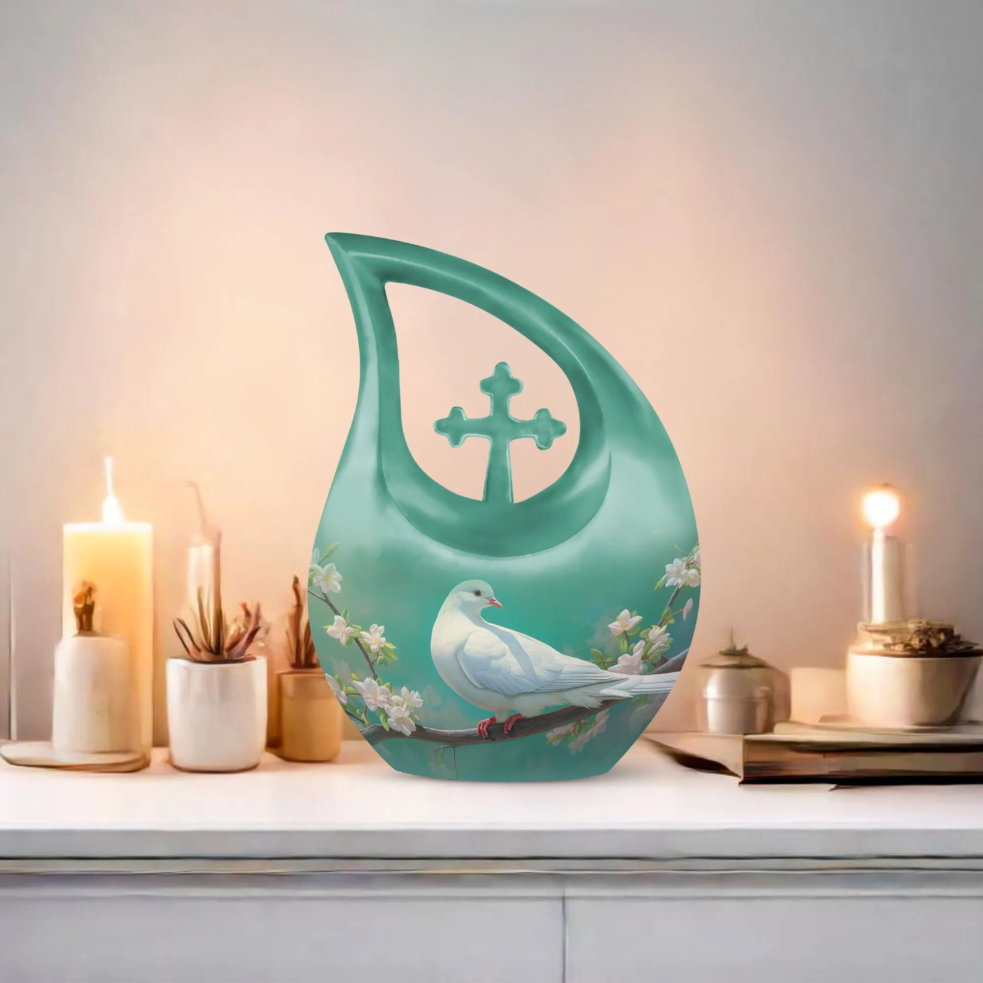 Dove Bird Epitaph Serene Dove Urn for Ashes, Previously Loved