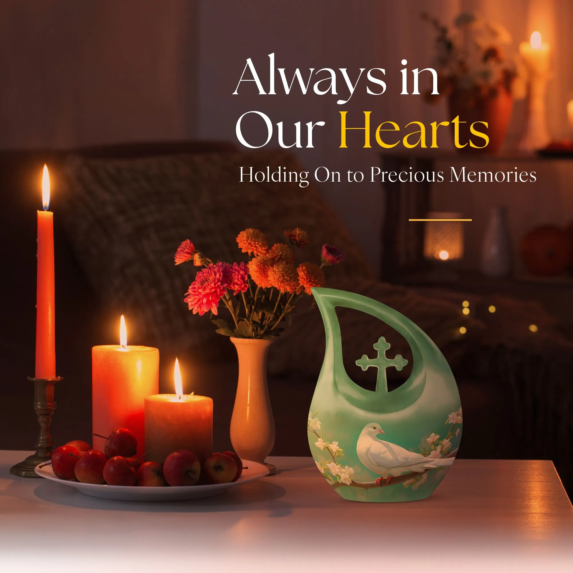 Dove Bird Epitaph Serene Dove Urn for Ashes, Previously Loved