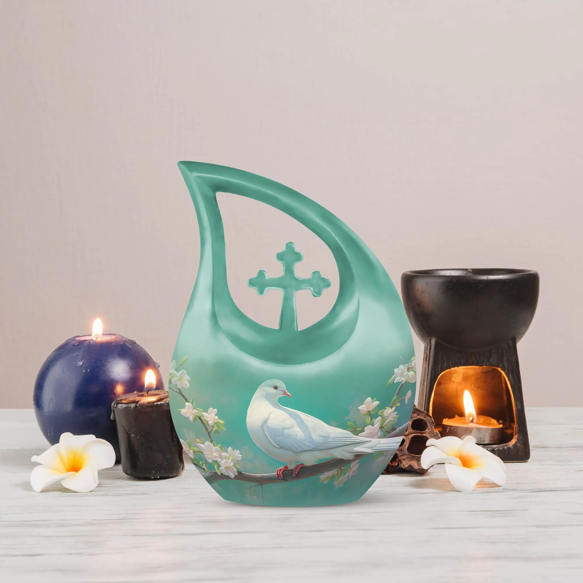 Dove Bird Epitaph Serene Dove Urn for Ashes, Previously Loved