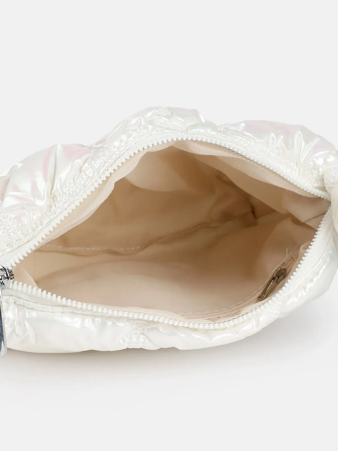 DressBerry Quilted Shoulder Bag with Iridescent Finish