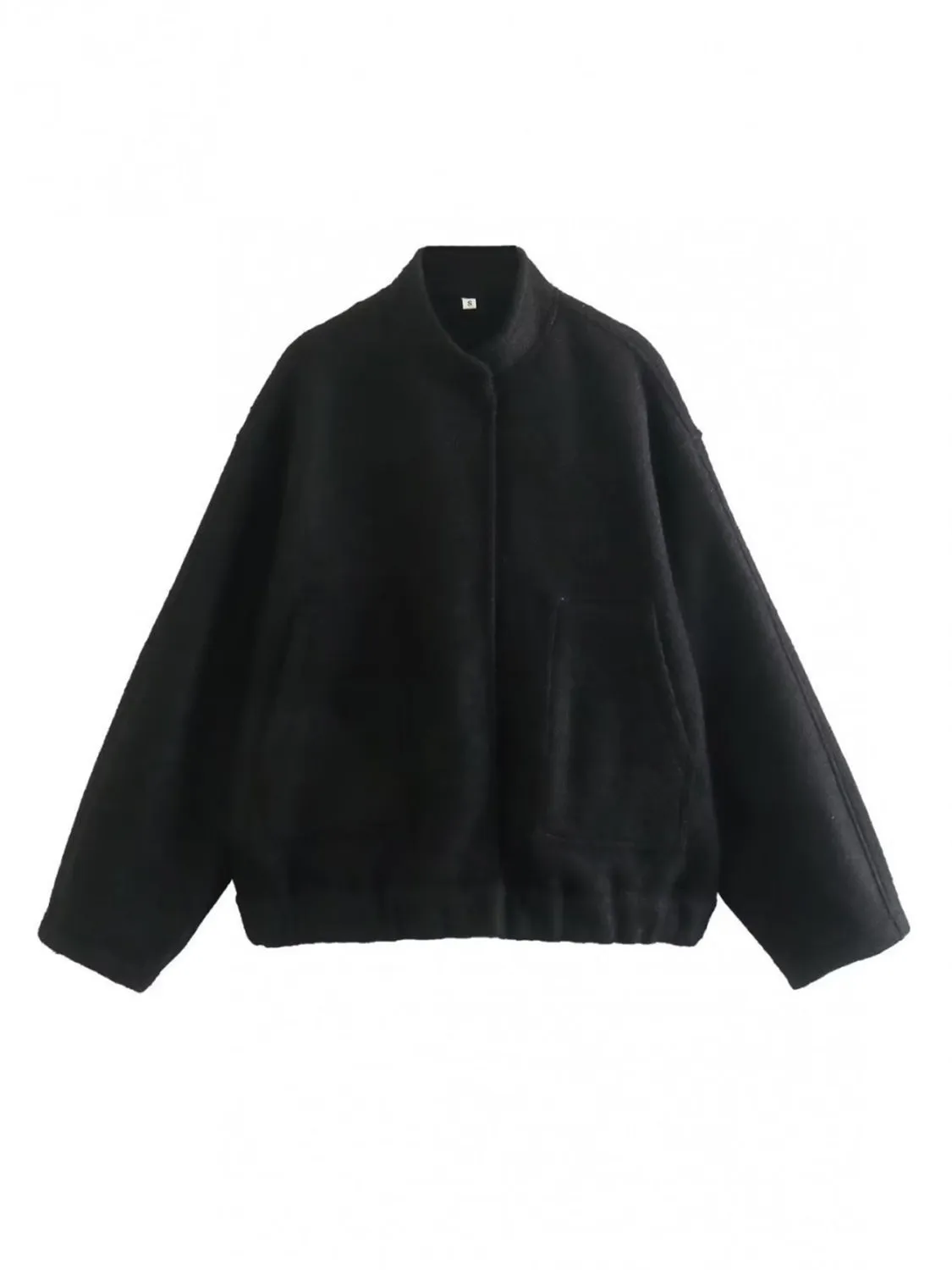 Eleanor Full Size Snap Down Drop Shoulder Jacket
