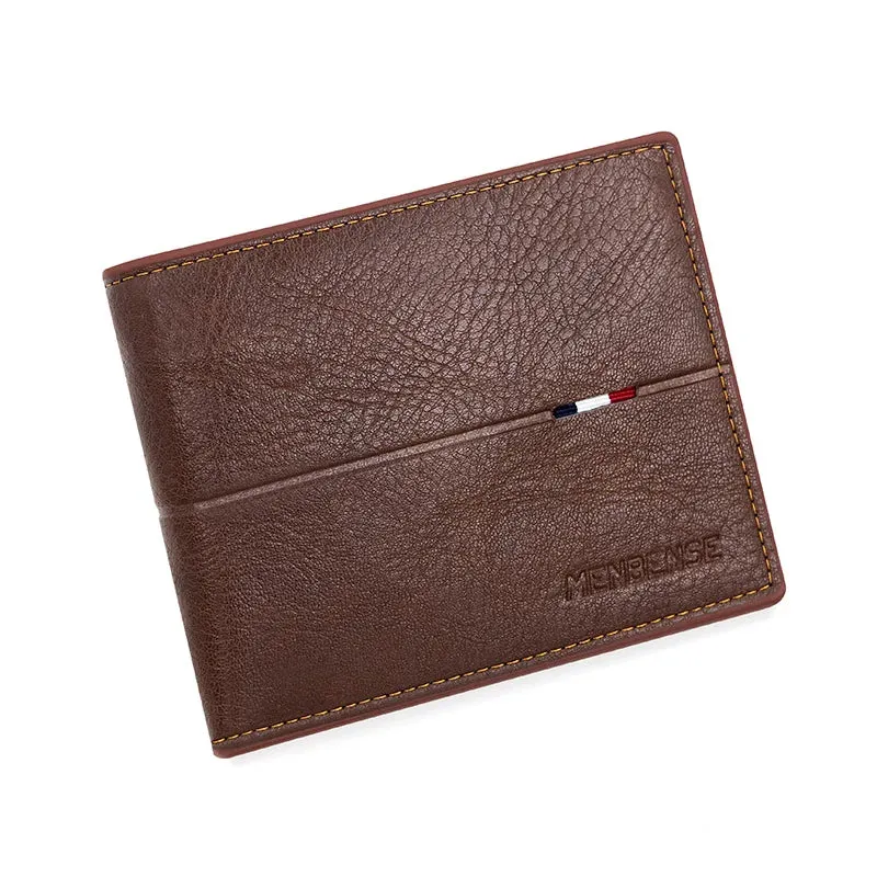 Engraved Slim PU Leather Wallet
