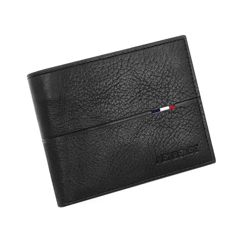 Engraved Slim PU Leather Wallet