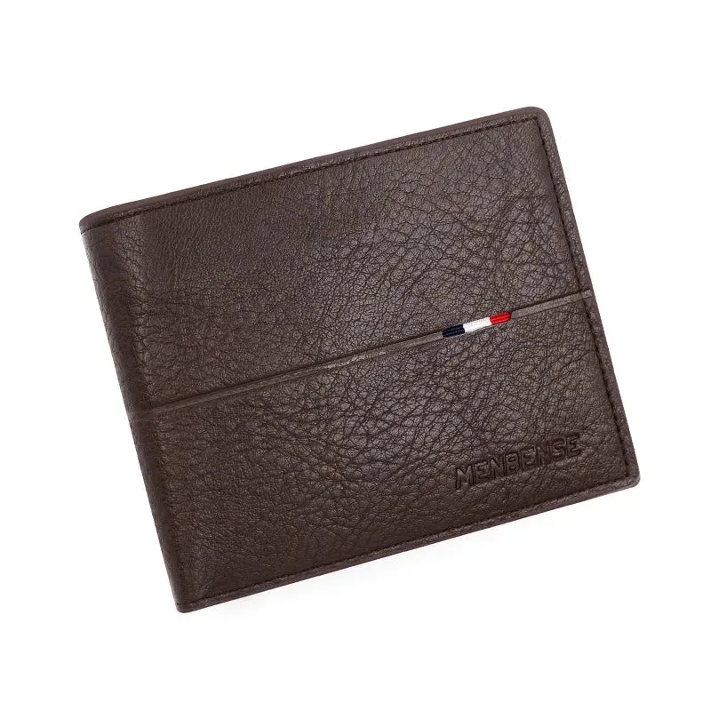 Engraved Slim PU Leather Wallet