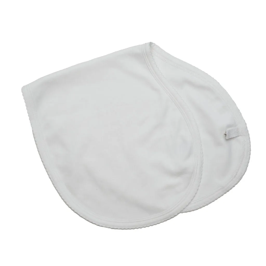 Essentials 2 in 1 Burp Bib with Contrast Stitching