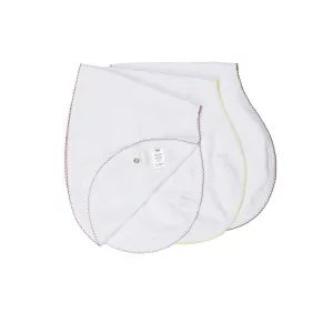 Essentials 2 in 1 Burp Bib with Contrast Stitching