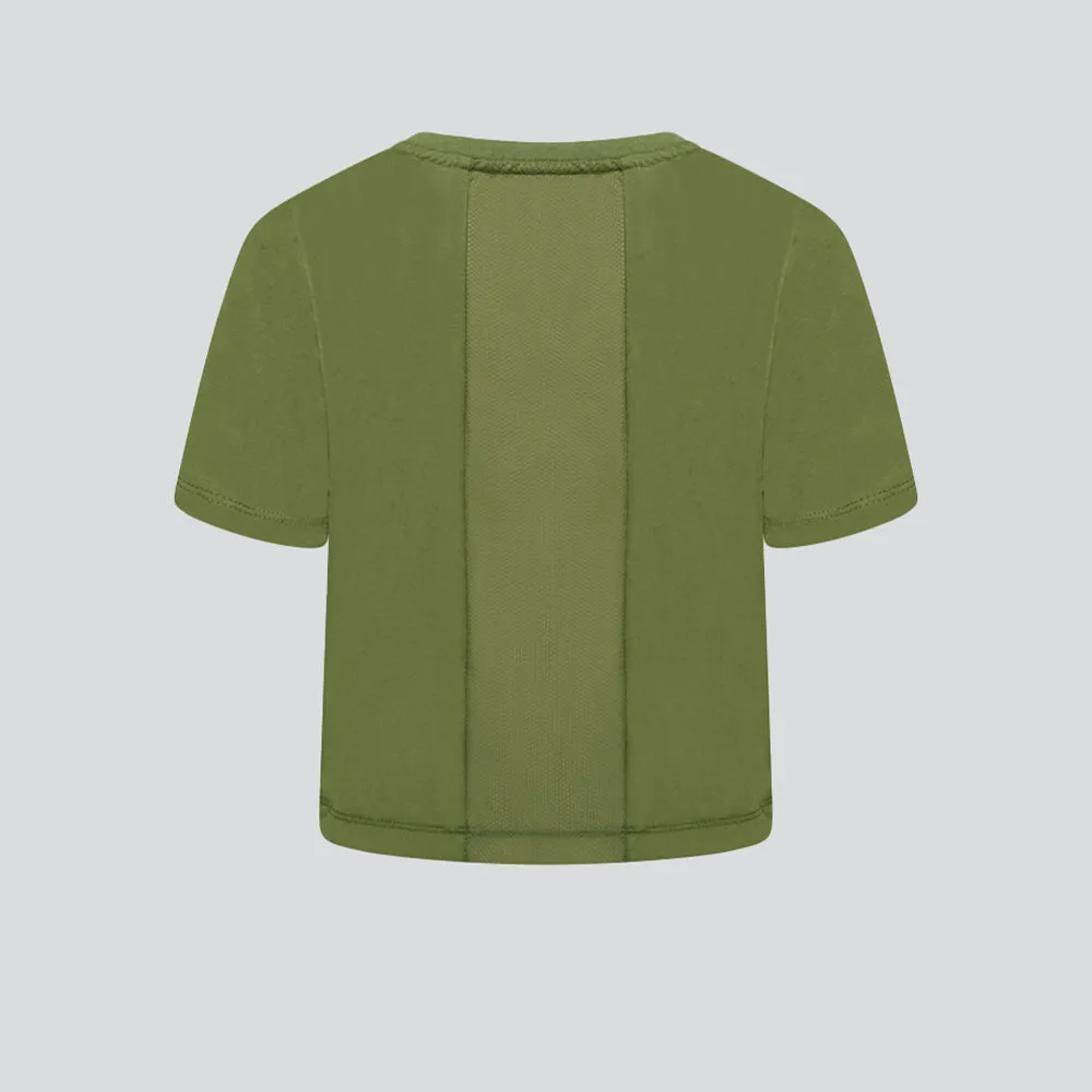Everyday Drawstring Tee - Military Green