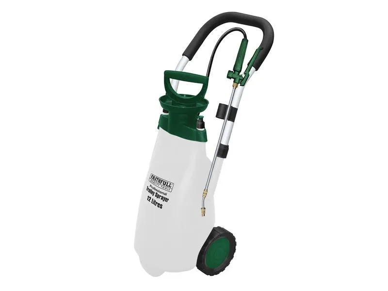 Faithfull Professional Trolley Sprayer With Viton Seals 12L