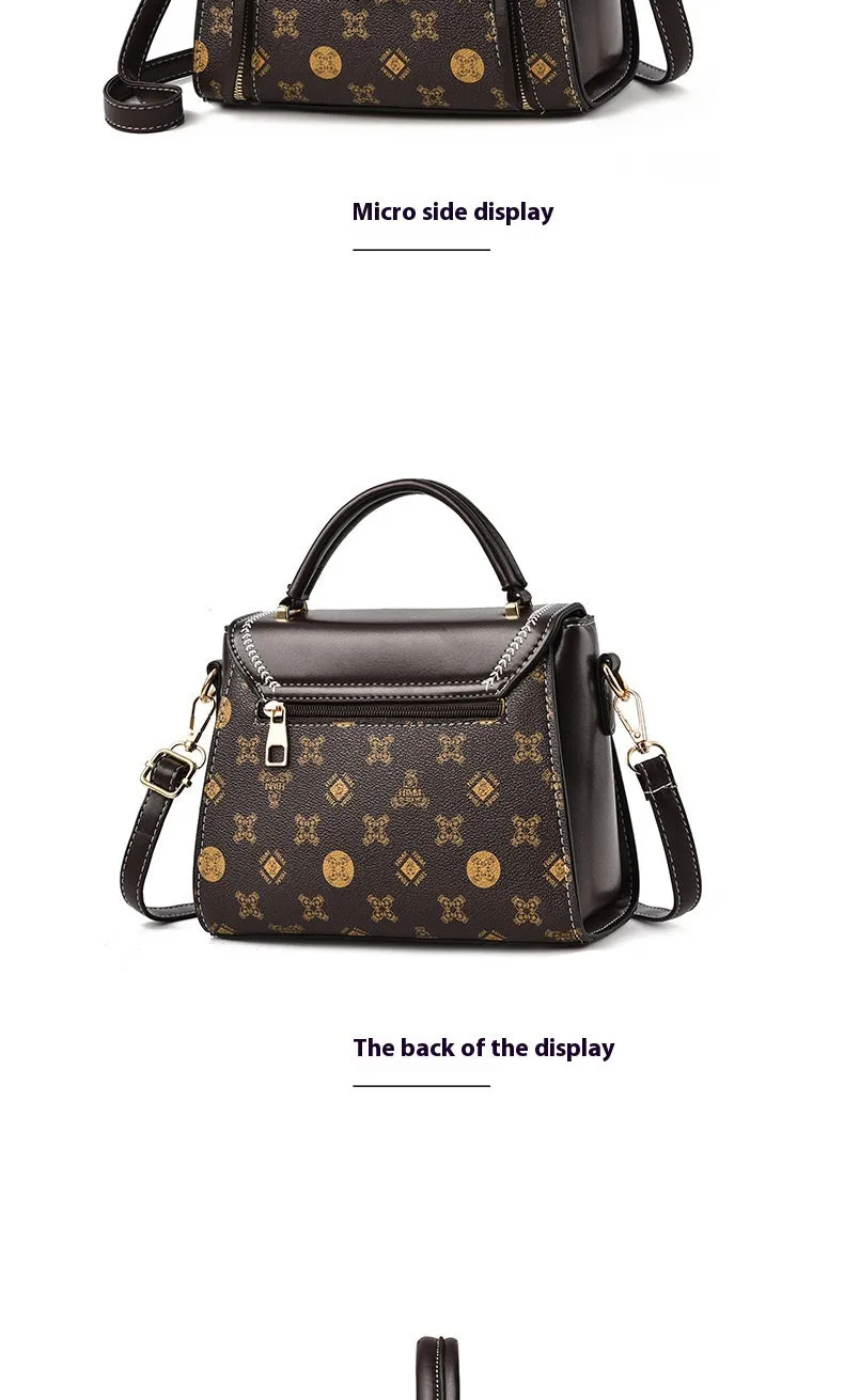 Fashion Printed Women's Portable Shoulder Small Square Bag For Women