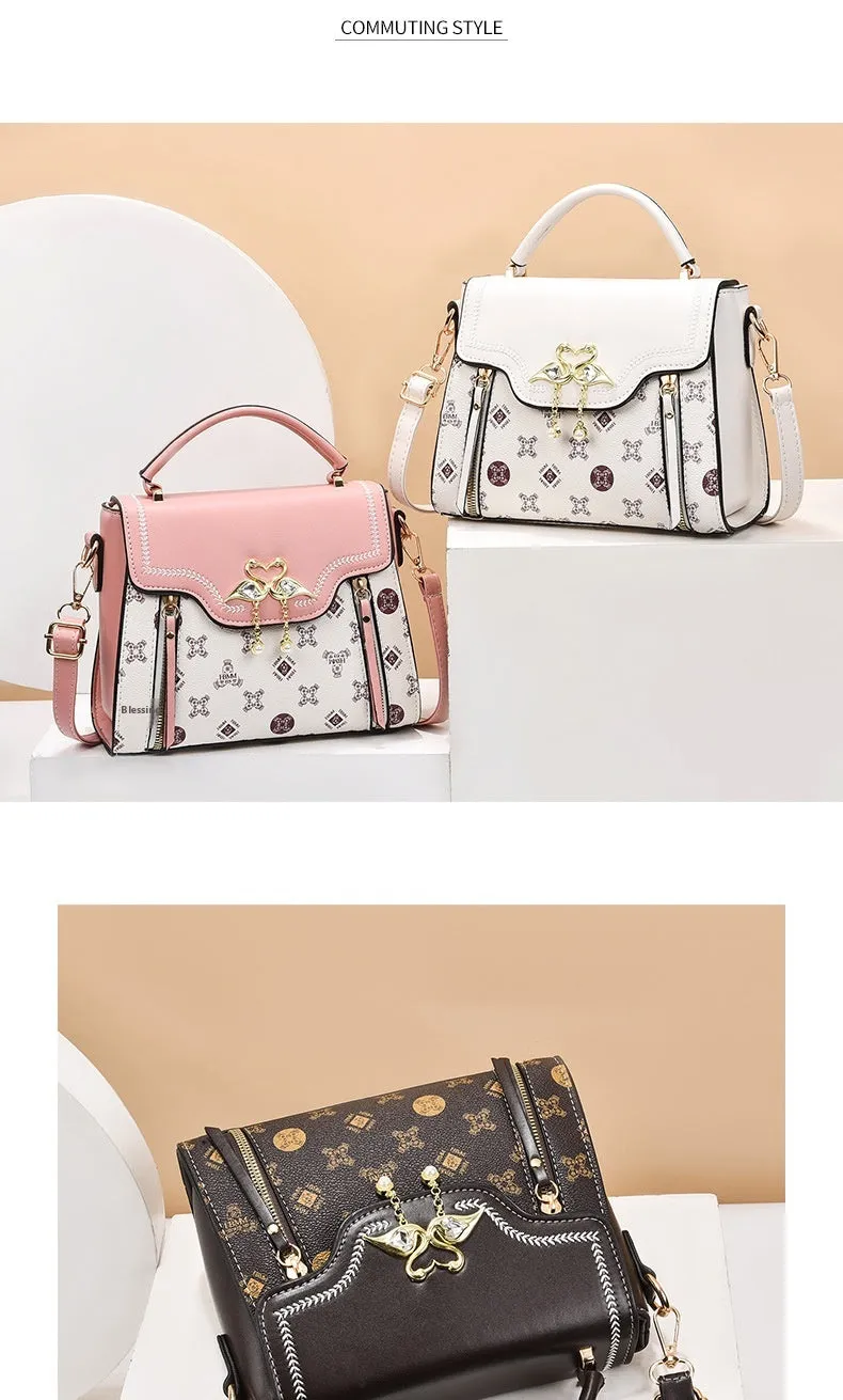 Fashion Printed Women's Portable Shoulder Small Square Bag For Women