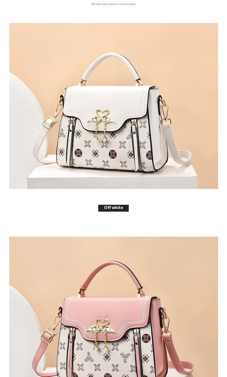 Fashion Printed Women's Portable Shoulder Small Square Bag For Women