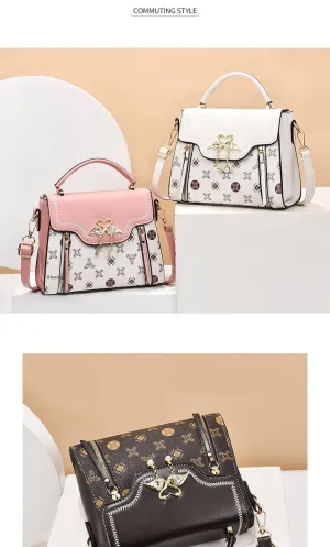 Fashion Printed Women's Portable Shoulder Small Square Bag For Women
