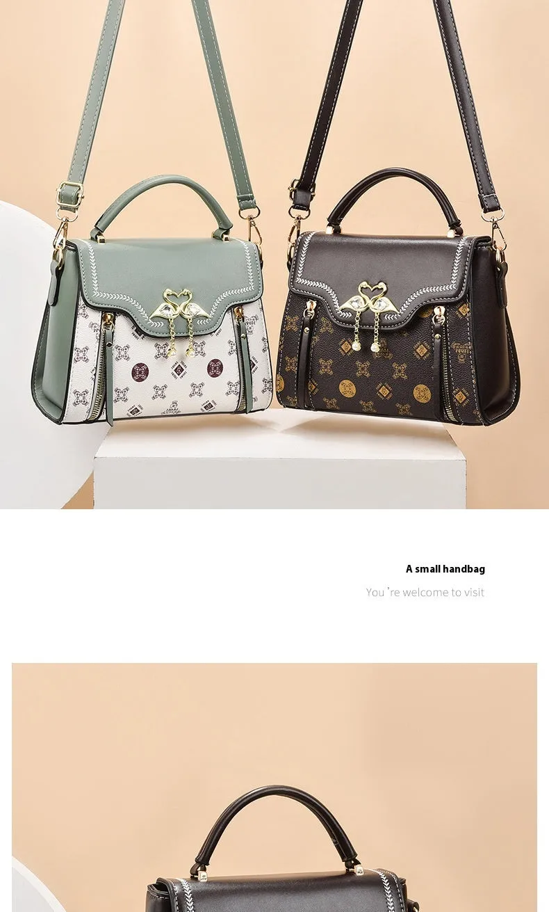 Fashion Printed Women's Portable Shoulder Small Square Bag For Women
