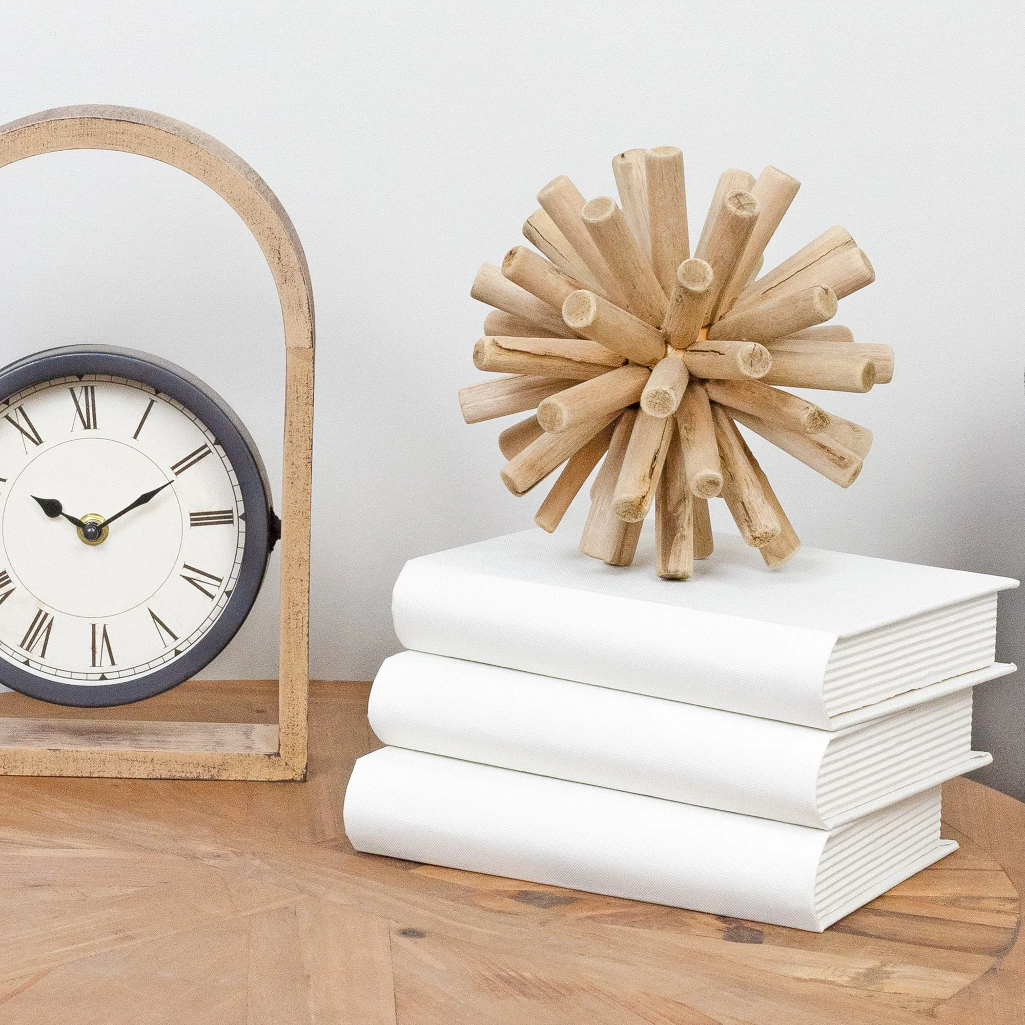 Faux Book Stack (White, Case of 4)