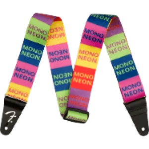 FENDER MonoNeon Logo Strap, Multi-Color, 2"