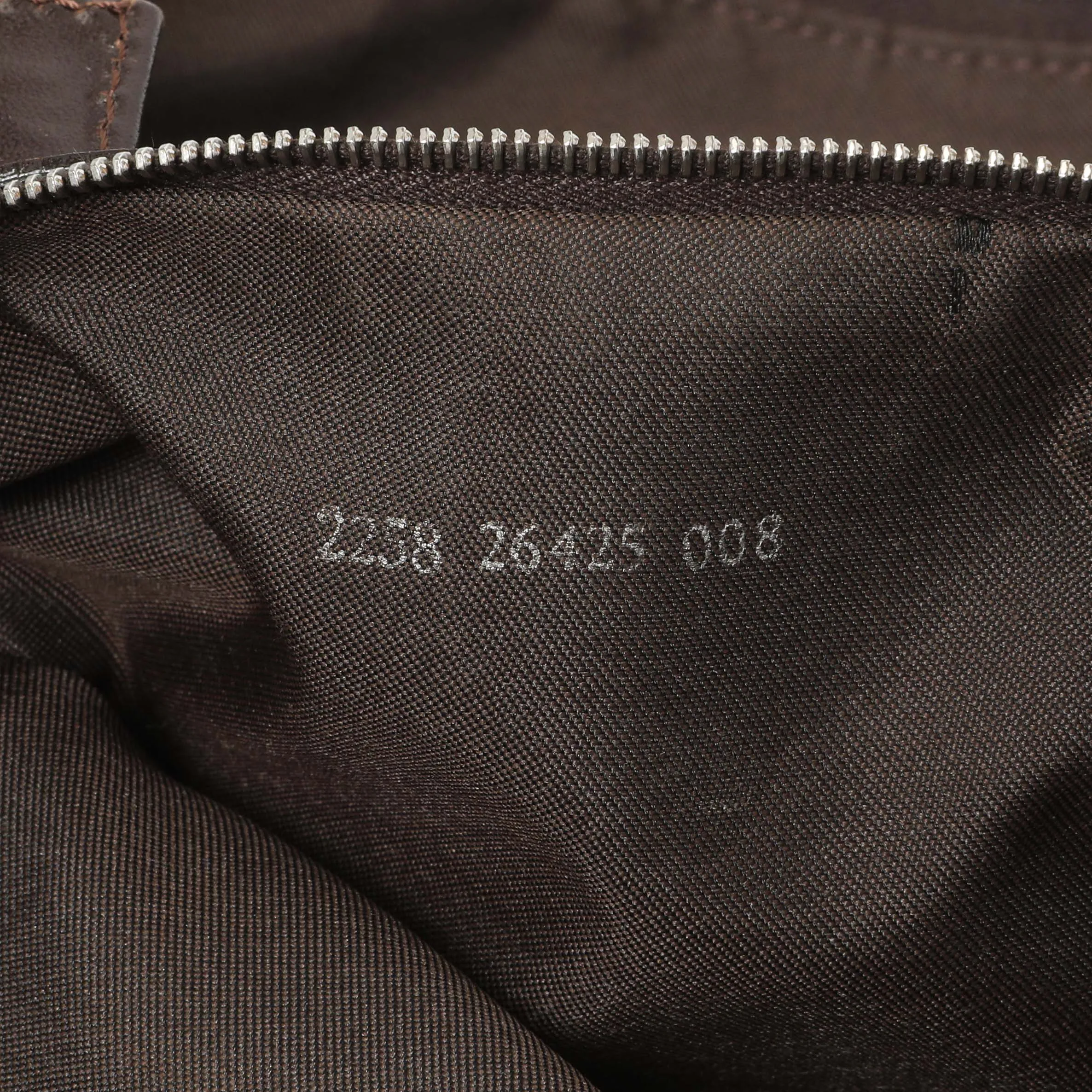 Fendi Zucca Mama Baguette Zip Shoulder Bag