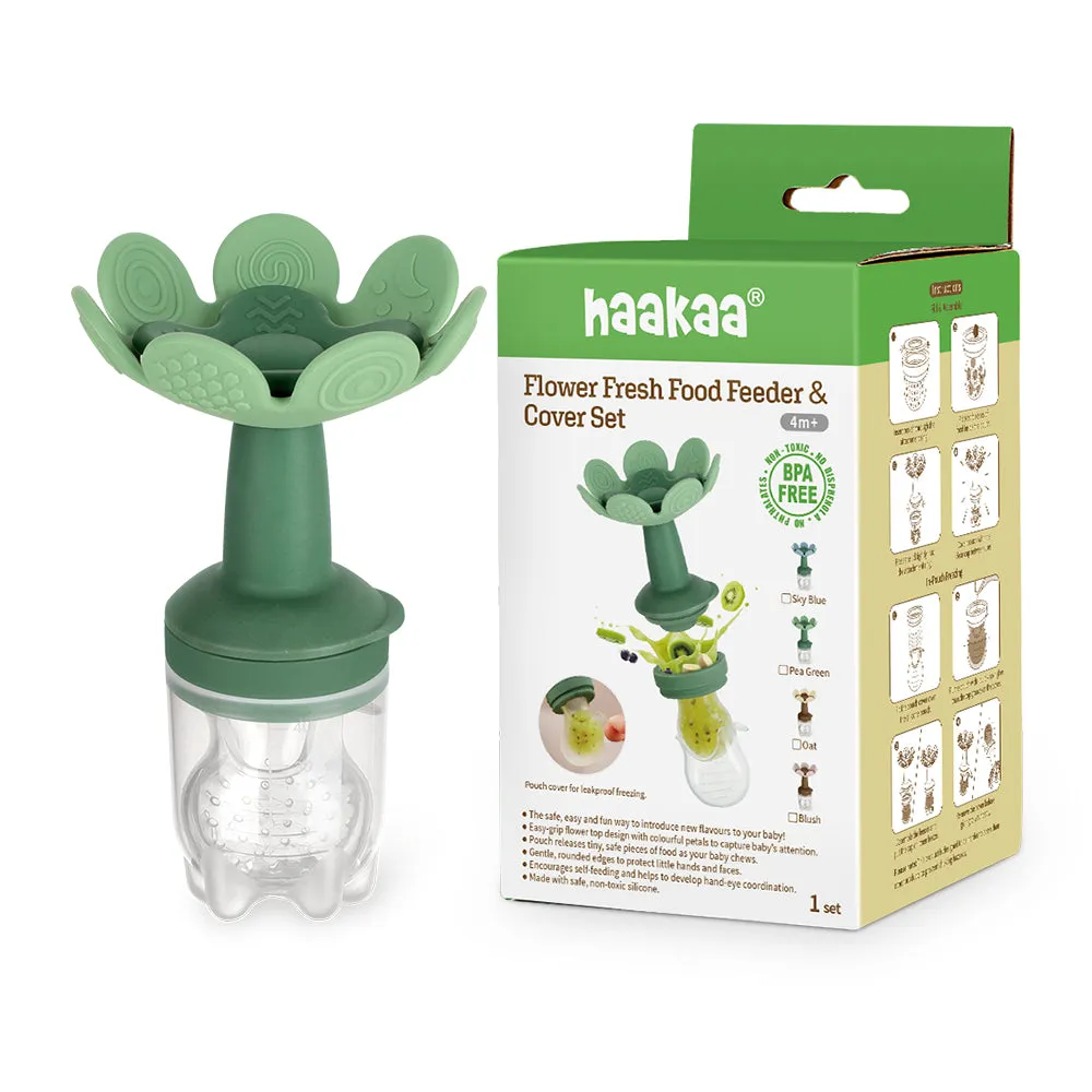 Flower Fresh Food Feeder & Cover Set - Pea Green (Min. of 6 multiples of 6)