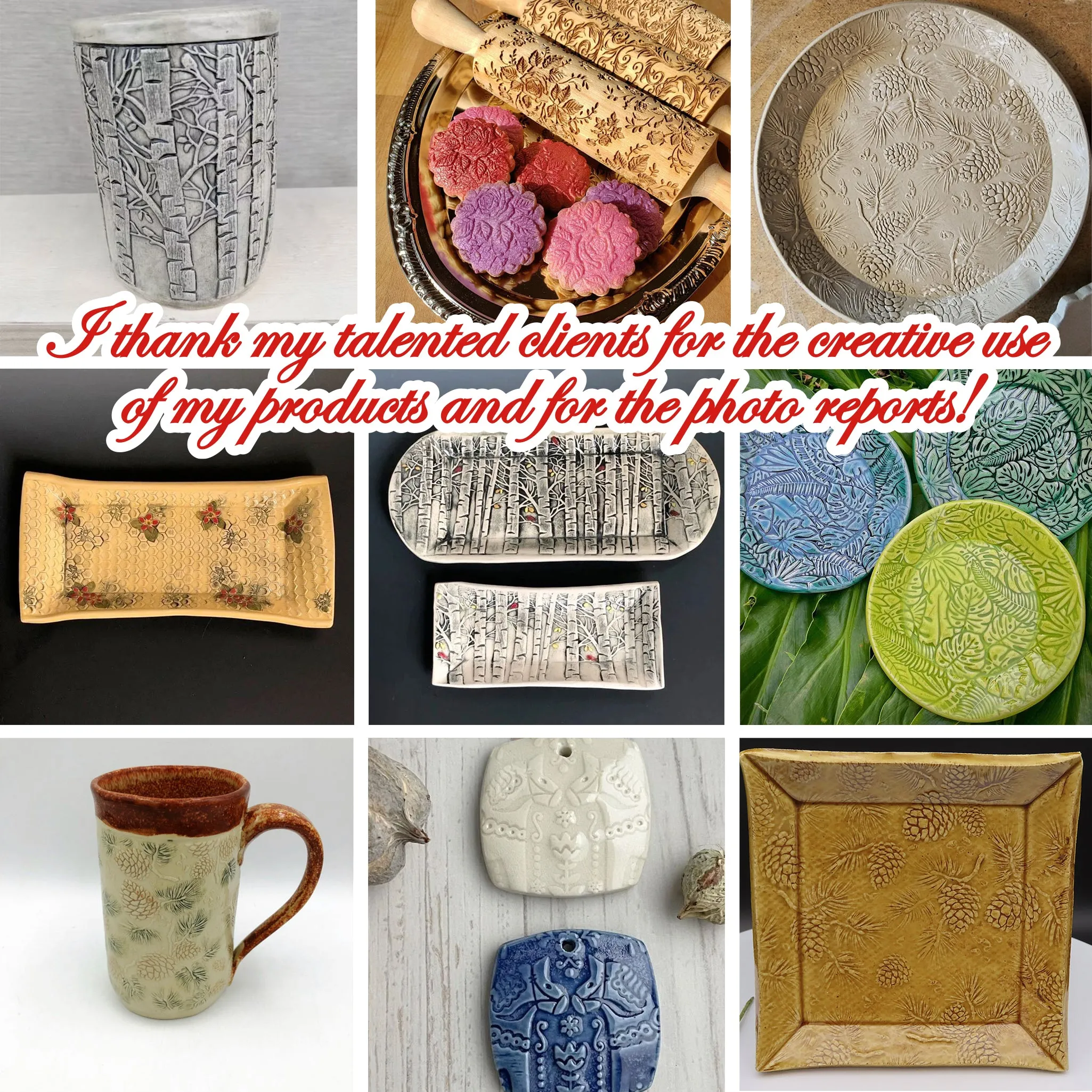 FLOWERS FLORAL PAISLEY Embossed Rolling Pin,Clay Stamp,Textured Cookies,Christmas Gift