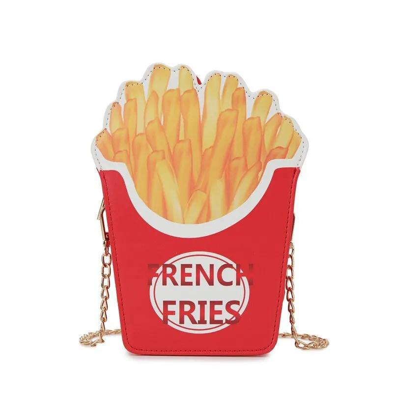 French Fries Box Handbag: Shoulder & Crossbody Bag