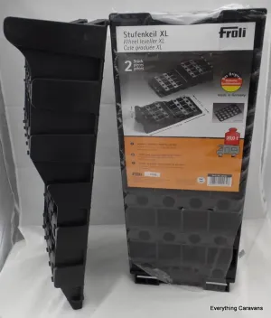 Froli Xl Wheel Leveller Ramp Set for Caravan 20 tonne Capacity