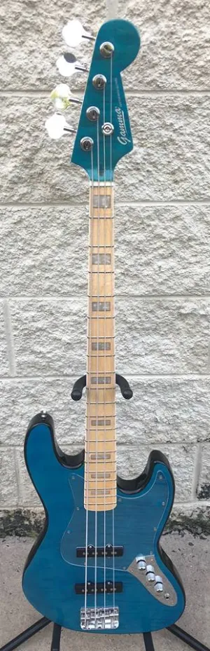 GAMMA [SOLD] Custom J18-05, Beta Model, Quilted Flame Blue