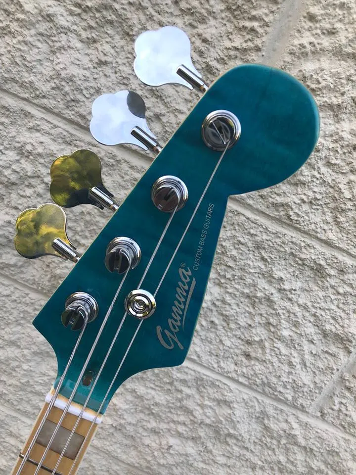 GAMMA [SOLD] Custom J18-05, Beta Model, Quilted Flame Blue